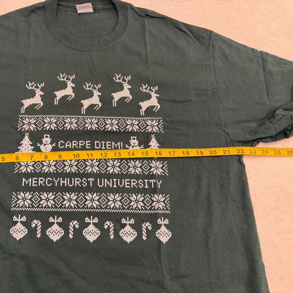 Mercyhurst University Carpe Diem Christmas Tshirt - Picture 4 of 5